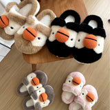 2024 cartoon cute cotton slippers plush slippers for women