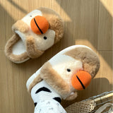 2024 cartoon cute cotton slippers plush slippers for women