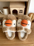 2024 cartoon cute cotton slippers plush slippers for women