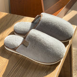 Men's autumn and winter home plush slippers