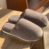 Men's autumn and winter home plush slippers