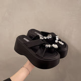 Women's height-enhancing fashionable slippers