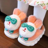 Cute cartoon baby cotton slippers for boys and girls