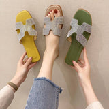 Korean style women's summer slippers