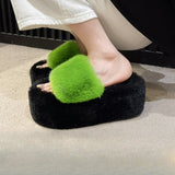 Cute Plush Cotton Slippers for Women