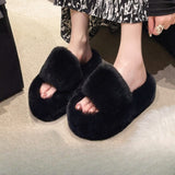 Cute Plush Cotton Slippers for Women