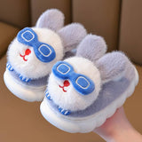 Cute cartoon baby cotton slippers for boys and girls