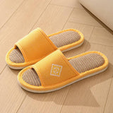 Men's and women's indoor linen slippers