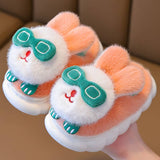 Cute cartoon baby cotton slippers for boys and girls